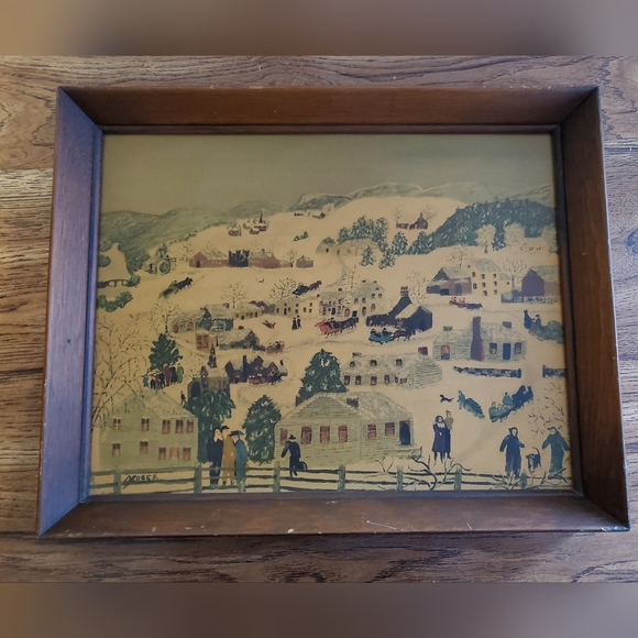 Grandma Moses (Anna Robertson) Print with Frame - Picture 11 of 14
